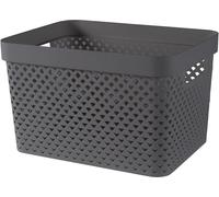 CURVER PURE 17L Panier de rangement 35,5 x 26,2 x 21,9 cm, gris 01420-G43