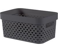CURVER PURE 4,5L Panier de rangement 26 x 17,5 x 12,3 cm, gris 01422-G43
