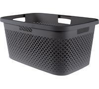 CURVER PURE 47L Panier a linge 60 x 40 x 28 cm, gris 01917-G43