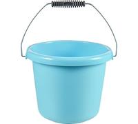 Curver Seau 5L Anse métal pour Le Ménage - Bac de Lavage Pratique et Empilable - pour Laver Le Linge, la Vaisselle, Le Sol - 24 x 24 x 19,5 cm - Bleu Turquoise