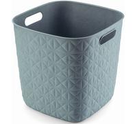 CURVER SOFTEX 15L Panier de rangement 27,9 x 27,9 x 26,9 cm, bleu 00573-Z69