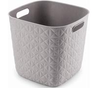 CURVER SOFTEX 15L Panier de rangement 27,9 x 27,9 x 26,9 cm, gris 00573-Z70