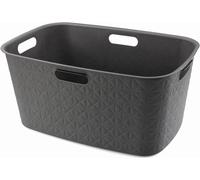 CURVER SOFTEX 45L Panier a linge 39,7 x 59,4 x 27,4 cm, gris foncé 00572-Z68