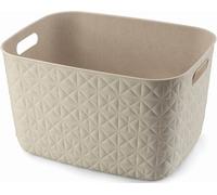 CURVER SOFTEX L 19L Panier de rangement 37,9 x 29,2 x 22,1 cm, beige 00574-Z67