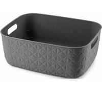 CURVER SOFTEX M 12,5L Panier de rangement 37,9 x 29,2 x 14,3 cm, gris foncé 00575-768