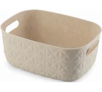 CURVER SOFTEX S 4L Panier de rangement 26,4 x 19,4 x 11,1 cm, beige 00576-Z67