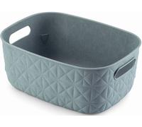CURVER SOFTEX S 4L Panier de rangement 26,4 x 19,4 x 11,1 cm, bleu 00576-Z69