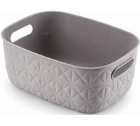 CURVER SOFTEX S 4L Panier de rangement 26,4 x 19,4 x 11,1 cm, gris 00576-Z70