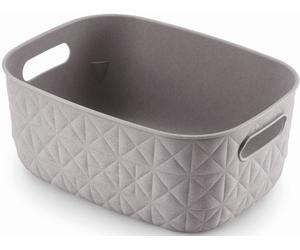 CURVER SOFTEX S 4L Panier de rangement 26,4 x 19,4 x 11,1 cm, gris 00576-Z70