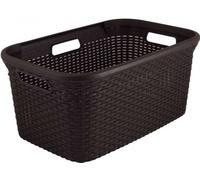 CURVER STYLE 45L Panier a linge 59,2 x 38 x 27 cm, marron foncé 00708-210