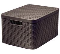 CURVER STYLE L Boite de rangement avec couvercle 44,5 x 33 x 24,8 cm marron 03619-210