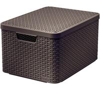 CURVER STYLE L panier avec couvercle brun foncé
