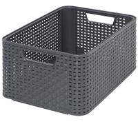 CURVER STYLE M Boite de rangement 38,6 x 17 x 28,7 cm gris foncé 03615-308