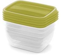 CURVER VEDO 4x0,75L Lot de boîtes alimentaires 16 x 12 x 7 cm, vert 03508-313