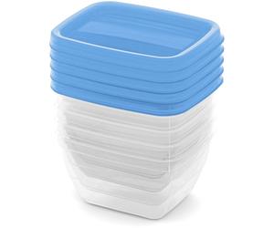 CURVER VEDO 5x0,25L Lot de boîtes alimentaires 11 x 9 x 6 cm, bleu 03844-051