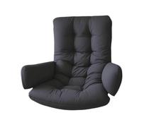 Cush Chaise suspendue d'intérieur et table noire WeatherResintSupport pour balancelle Hammoc et fourrure