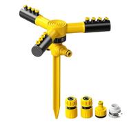 Cushangty Asperseur D'Eau,Système D'Irrigation Automatique Rotatif 360 Degrés - Arroseurs De Pelouse Et Jardin Économes En Eau | Pour Terrasse, Lit Surélevé, Brumisation, Arrosage, Nettoyage,