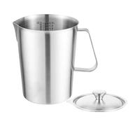 Cushangty Pichet À Mousseur À Lait | Pichet Polyvalent Pour Café Et Boissons Moussées,Acier Inoxydable 2 Litres Pour Brunchs Cappuccinos Lattés Cafés Maison & Professionnels