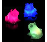 CUSROS umière de Nuit Changeante Couleur Grenouille energétique LED, Fantastique et Mignon, Cadeau léger coloré changeant de 7 Couleurs, décoration Compagnon sûre et Durable et Lumineuse pour l'al