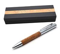 CustomDesign.Shop Stylo en liège et métal personnalisé + coffret cadeau | Concevez un présent unique | Gravure laser