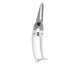 Cut360 ciseaux universels blancs pour le jardinage ainsi que pour le plastique, le cuir, le vinyle, les câbles et le caoutchouc, petits ciseaux de jardinage, parfaitement équilibrés