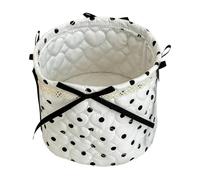 Cute Baskets - Tissu en dentelle avec nœud, petit organiseur de rangement | Panier de rangement - Organisateur de nœud mignon, support en tissu matelassé pour maison, salle de bain, placard, étagère