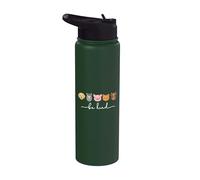 Cute Be Kind to Animals Cute Farm Friends Kindness Stainless Steel Insulated Water Bottle