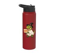 Cute Boo T-Rex Halloween pour enfants Stainless Steel Insulated Water Bottle