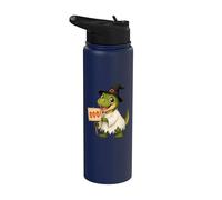 Cute Boo T-Rex Halloween pour enfants Stainless Steel Insulated Water Bottle