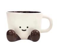 Cute Coffee Mug, Funny Ceramic Cup, Adorable Drinkware Mug, Charming Kitchen Tableware Design for Latte, Coffee, Tea, Milk, Water, Hot Cocoa, Cold Drinks, Daily Home Office Use 9,7 x 7,3 x 3,5 cm