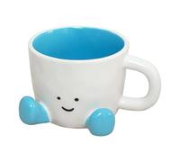 Cute Coffee Mug, Funny Ceramic Cup, Adorable Drinkware Mug, Charming Kitchen Tableware Design for Latte, Coffee, Tea, Milk, Water, Hot Cocoa, Cold Drinks, Daily Home Office Use 9,7 x 7,3 x 3,5 cm