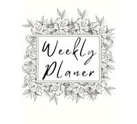 Cute Flower-Themed Weekly Planner For Teens and Women - Perfect For School, Work and Daily Productivity