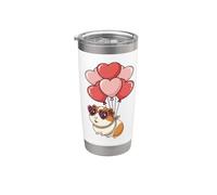 Cute Girls Womens Kids Valentines Day Heart Guinea Pig Lover Gobelet isotherme en acier inoxydable double paroi