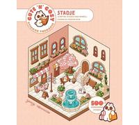 Cute 'n' Cozy Sticker Therapie Stadje: Schattige stickers voor winkels, pleinen en straatjes in 3D