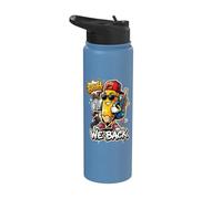 Cute Pencil Back to School Bruh We Back Stainless Steel Insulated Water Bottle