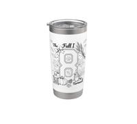 Cute The Fall I Turned 8, fête d'anniversaire automnale chaleureuse Gobelet isotherme en acier inoxydable double paroi