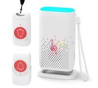 Cuteefun Téléavertisseur sans Fil Système d'Alarme, 5 Modes, 58 Mélodies