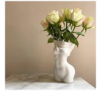 Cutfouwe Vase Femme Blanc, Pot de Stock Butt, Buste de Femme, Centre de Table (C)