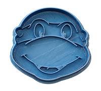 Cuticuter Emporte-pièce en plastique Motif tortue Ninja Bleu 8 x 7 x 1,5 cm