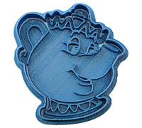 Cuticuter Emporte-pièce Miss Samovar, La Belle et la Bête, 8 x 7 x 1,5 cm, Bleu