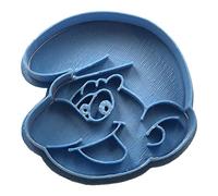 Cuticuter Enfant schtroumpf Moule de Biscuit, Bleu, 8 x 7 x 1.5 cm