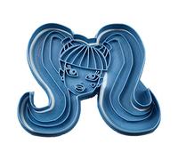 Cuticuter Enfants Draculaura Coupe-Biscuits, Plastique, Bleu, 8x7x1.5 cm