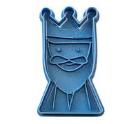 Cuticuter Noël Melchor Coupe-Biscuits, Plastique, Bleu, 8x7x1.5 cm