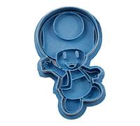 Cuticuter Toad Mario Bros Coupe-Biscuits en Plastique, Bleu, 8 x 7 x 1,5 cm