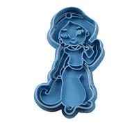 Cuticuter Yasmin Chibi Princesse Disney Emporte-pièce en Plastique Bleu 8 x 7 x 1,5 cm