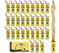 Cutiolly Tue Mouche,Attrape Mouche,Tue Mouche Adhesif,Tue Mouche Interieur,Papier Tue Mouche,Ruban Attrape Mouche,Rouleau Attrape Mouche,Attrape Mouche Collant,pour Intérieur Extérieur,30PCS