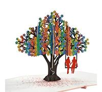 CUTPOPUP - Carte pop-up 3D gay LGBT, pour jour d'anniversaire (arbre à cœurs gay)