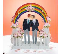 CUTPOPUP Carte pop-up de mariage LGBT pour couple gay, Carte de mariage LGBT, Carte d'anniversaire pop-up, Carte pop-up de mariage pour couple LGBT, Carte d'anniversaire 3D pour couple LGBT