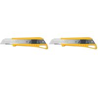 Cutter automatique Tajima de 18 mm (Avec 3 lames, Cutter, Poignée ergonomique, Avec lame de 18 mm) TAJ-21762 (Lot de 2)