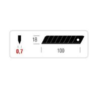 CUTTER BLACK 18MM METRICA - 09031